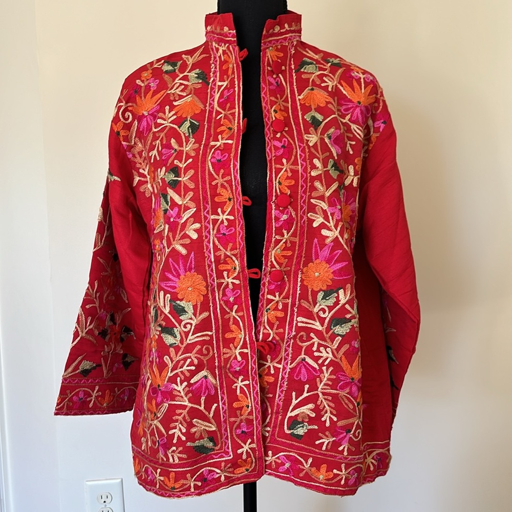 Pakistani cultural embroidered jacket
